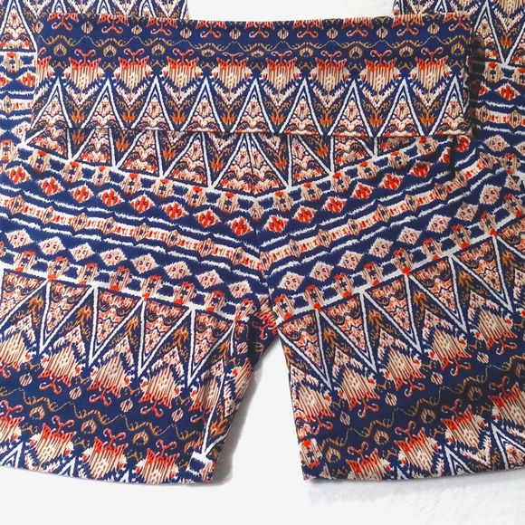 Bohemian Women's Brown Boho Print Semi Cropped Wide Leg Palazzo Pants M - Picture 10 of 16